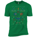 ugly red vs blue christmas sweater holiday sweater T-Shirt