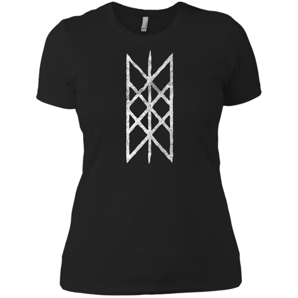 web of wyrd - white rune halftone T-Shirt