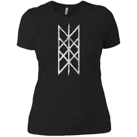 web of wyrd - white rune halftone T-Shirt