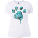 watercolor paw - blue T-Shirt