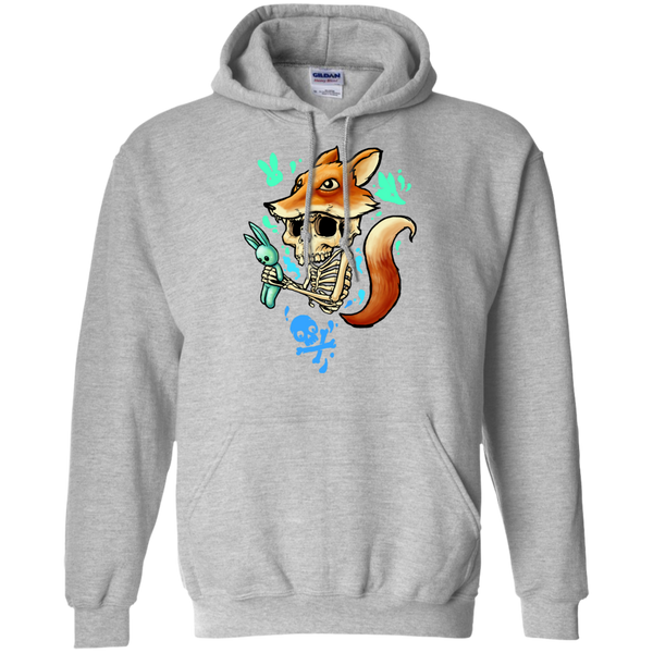 skull in fox sweatshirt T-Shirt
