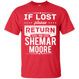 shemar moore - if lost please return to shemar moore T-Shirt
