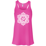 White Lotus Flower Yoga Om Tank Tops & T-Shirt