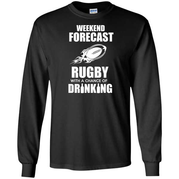 weekend forecast rugby with a chance of drinking T-Shirt
