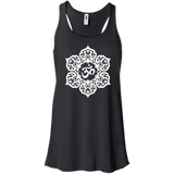 White Lotus Flower Yoga Om Tank Tops & T-Shirt