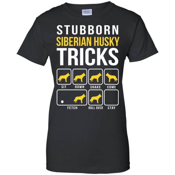 siberian husky stubborn tricks T-Shirt