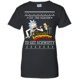 rick & morty sweater: tis the season to get schwifty sweater, T-Shirt
