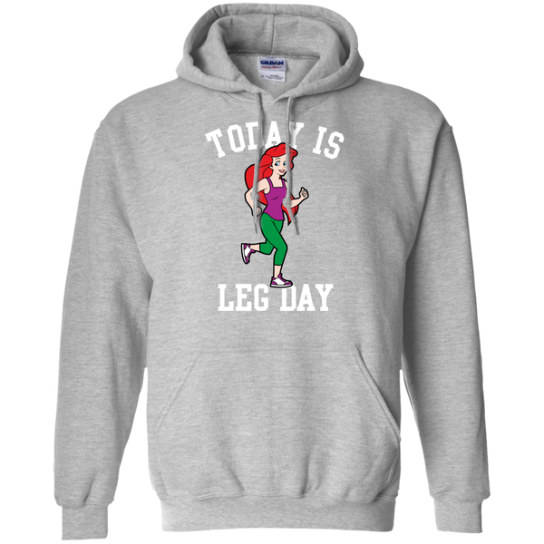 today is leg day mermaid run gym T-Shirt