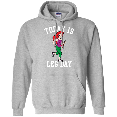 today is leg day mermaid run gym T-Shirt