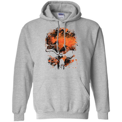 Wicked Skull Crows And Trees - Distressed Grunge Sweatshirt T-Shirt