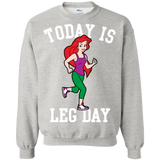 today is leg day mermaid run gym T-Shirt