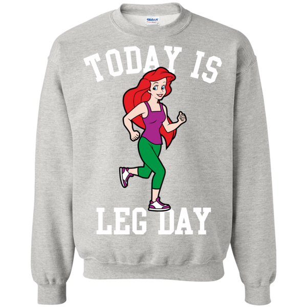 today is leg day mermaid run gym T-Shirt