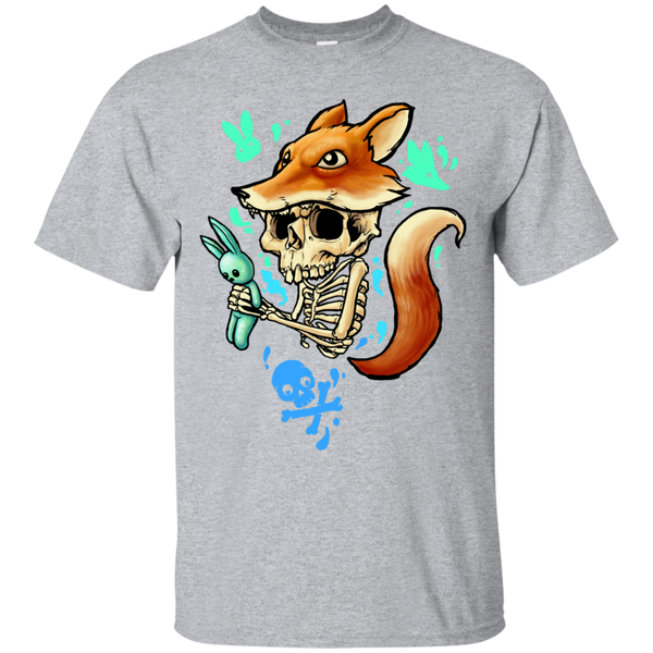 skull in fox sweatshirt T-Shirt
