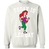 today is leg day mermaid run gym T-Shirt