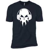 skull with headphones - white T-Shirt