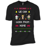 silent night santa's workshop we can work from home ho ho ho T-Shirt