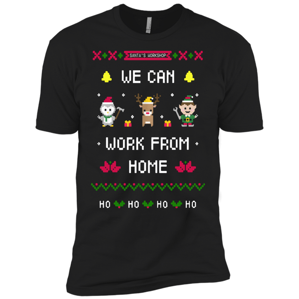 silent night santa's workshop we can work from home ho ho ho T-Shirt