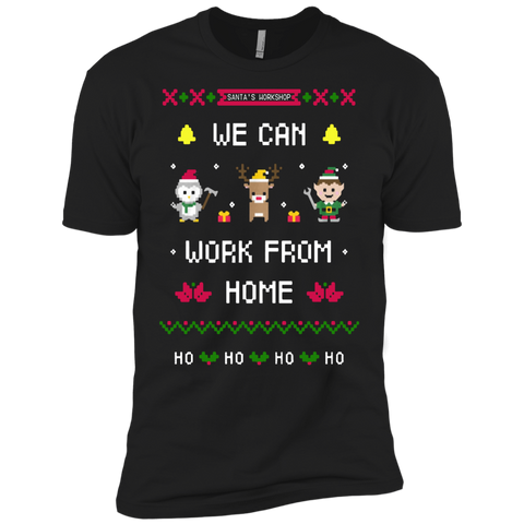 silent night santa's workshop we can work from home ho ho ho T-Shirt