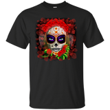 skull girl dia de los muertos halloween T-Shirt
