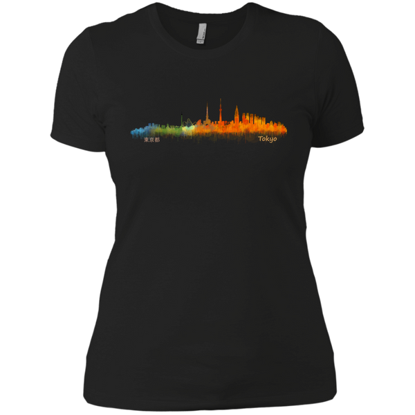 tokyo japan city skyline in watercolor art. v1 T-Shirt
