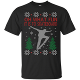 skateboarding christmas holiday sweater T-Shirt