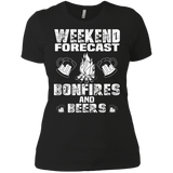 weekend forecast bonfires and beers T-Shirt
