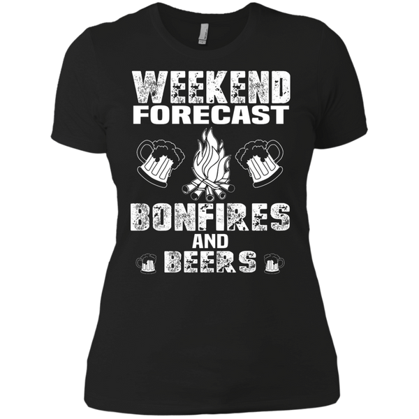weekend forecast bonfires and beers T-Shirt