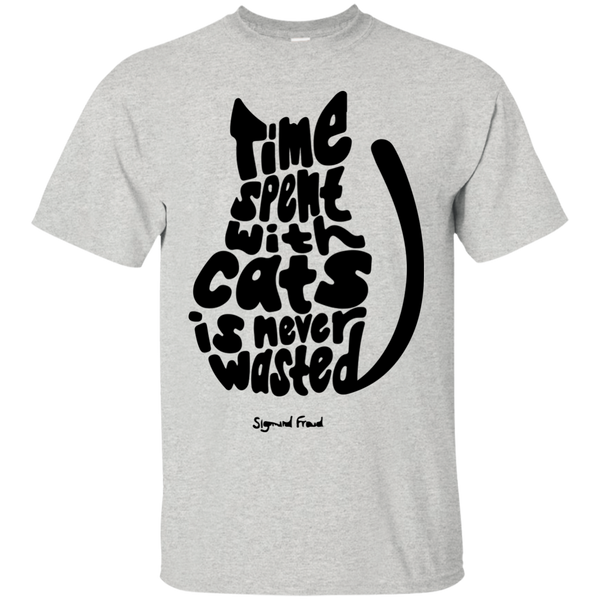time spent with cats is never wasted sigmund freud quote T-Shirt