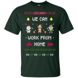 silent night santa's workshop we can work from home ho ho ho T-Shirt