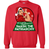 ugly christmas sweaters all i want for christmas is to smash the patriarchy T-Shirt