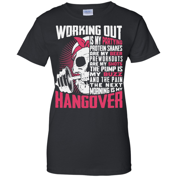Working Out Is My Partying Protein Shakes Are My Beer Gym Fitness Workout T-Shirt