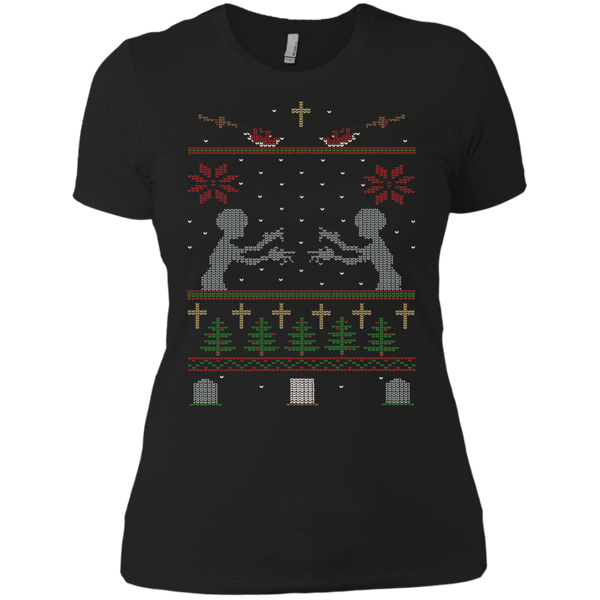 ugly buffy christmas sweater holiday sweater T-Shirt