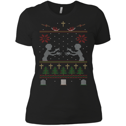 ugly buffy christmas sweater holiday sweater T-Shirt