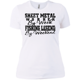 sheet metal worker by week fishing legend by weekend T-Shirt