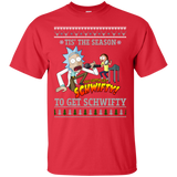 rick & morty sweater: tis the season to get schwifty sweater, T-Shirt