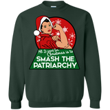 ugly christmas sweaters all i want for christmas is to smash the patriarchy T-Shirt