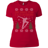 skateboarding christmas holiday sweater T-Shirt