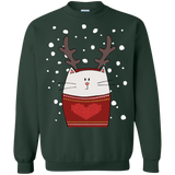 ugly christmas sweaters cat reindeer T-Shirt
