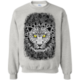 White Leopard With Yellow Eyes Sweatshirt T-Shirt
