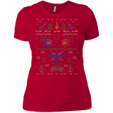 ugly red vs blue christmas sweater holiday sweater T-Shirt