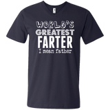World's Greatest Farter, I Mean Father- Gift For Dad Men's T-Shirt