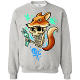 skull in fox sweatshirt T-Shirt