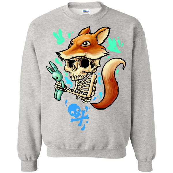 skull in fox sweatshirt T-Shirt
