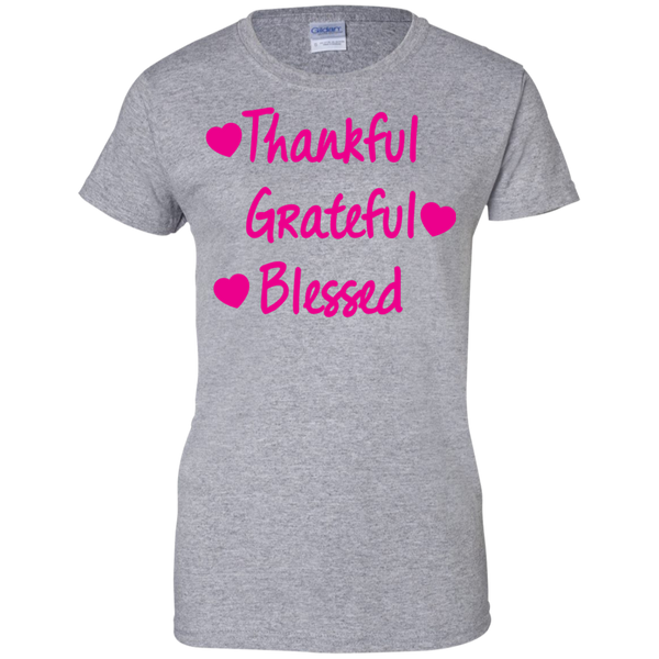 Women's Thankful Grateful Blessed Shirt Cute Shirt For Women  T-Shirt