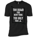 too dumb for new york too ugly for l.a. holiday sweater T-Shirt