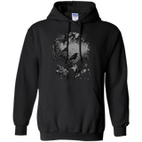skull, trees and crow - wicked grunge design halloween T-Shirt