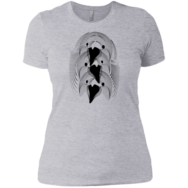 three ravens geometric totem pole T-Shirt