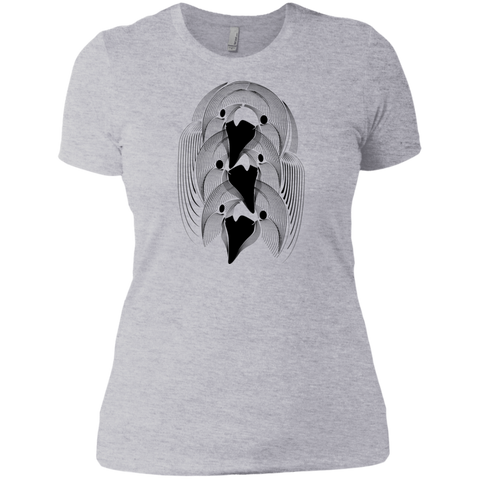 three ravens geometric totem pole T-Shirt