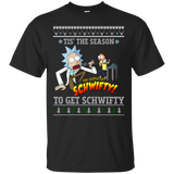 rick & morty sweater: tis the season to get schwifty sweater, T-Shirt