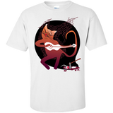singing cat with a guitar and dinner t- T-Shirt